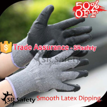SRSAFETY 10 gauge Gants revêtus de latex lisse / gants de sécurité de travail en gants de sécurité, style économique